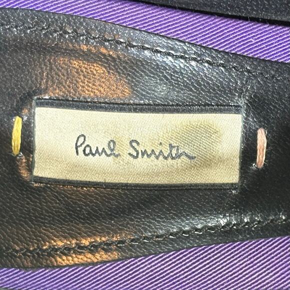 Paul Smith Burgundy Patent Leather & Suede Oxford Brogue Heels 38 7 - Picture 7 of 8